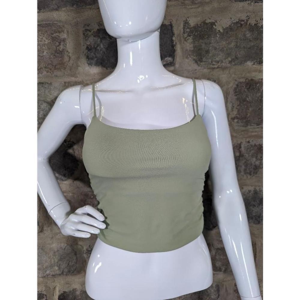 Women's Green Tank Top No Brand Coquette Neutral Tween